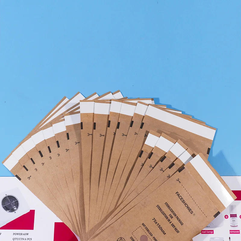 Description Picture 4 of item50/100Pcs Disposable Sterilization Disinfection Bag Set Nails Equipment Disinfection Accessories Nail Tools Sterilizer Kraft Bag