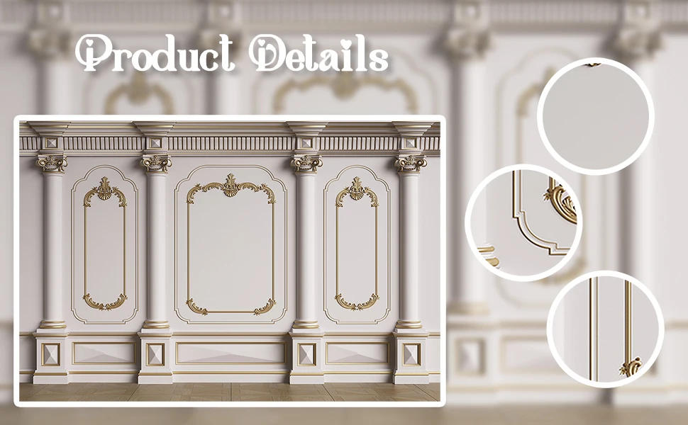 Description Picture 3 of itemMOON.QG Living Room Wall Studio Photoshoot Props Backdrop Vintage Product Photography Background 3D Western Indoor Photocall