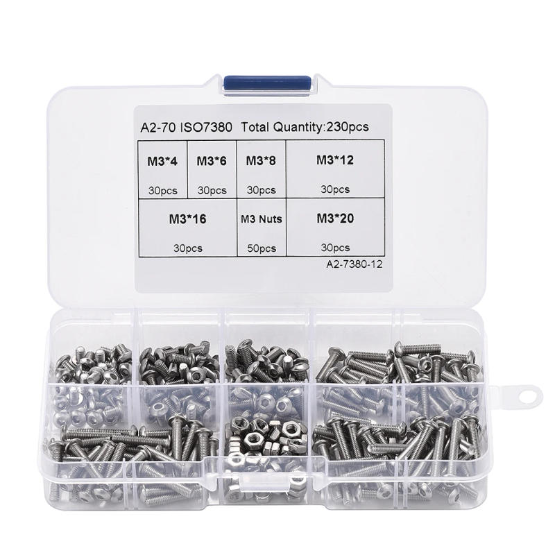 Description Picture 2 of itemBolts Screws Nuts Screw Set 304 Stainless Steel Construction Fasteners For Furniture Hardware Good Corrosion Resistance