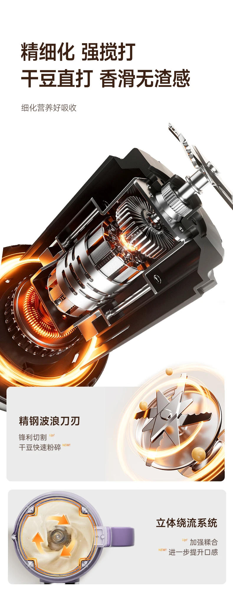 Description Picture 6 of item220V Powerful High Speed Blender for Home Use - Multi-functional Mini Glass Juicer and Soy Milk Maker