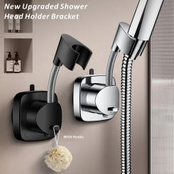 New 360° Adjustable Non Punching Bathroom Handheld Shower Stand ABS Adjustable No Drilling Wall Mount Bracket