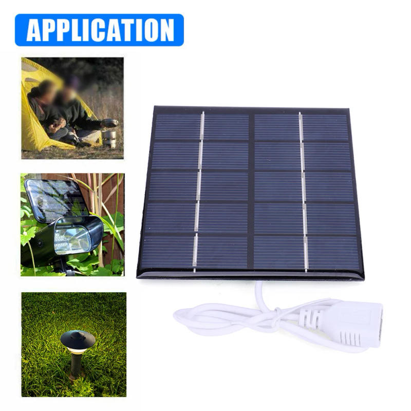 Description Picture 6 of item5W 5V Solar Panel Solar Battery Charger 100*100mm Panel For Board Outdoor Camping Power Bank Phone Charging Supplies