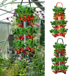 Multi-Function Hanging Tomato Grow Bag Upside Down Planter Strawberry Vegetable Flower Plant Grow Bags Garden Plant Pot