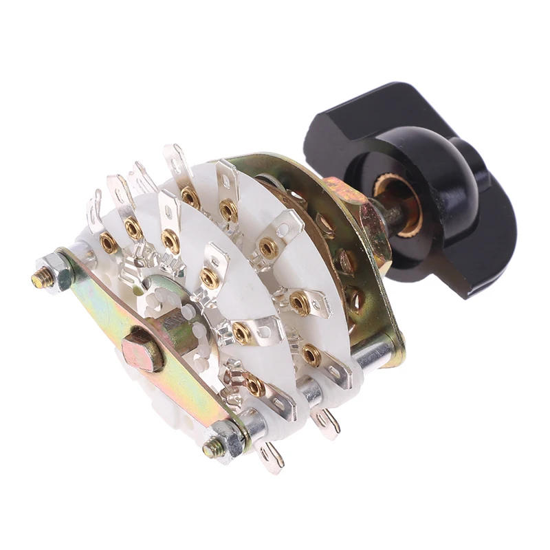 Description Picture 6 of item1PC KCZ 2 Pole 6/7/8/9/10/11 4 Pole 3/5 Position With Channel Rotary Switch Selector With Cap Rotary Switch Selector