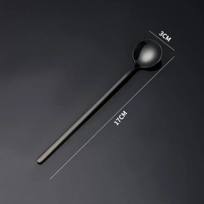 Description Picture 3 of itemLong Handle Coffee Spoon Stainless Steel Tea Dessert Spoon Stirring Spoon Juice Tea Spoons Ice Cream Scoop Cutlery Kitchen Tools