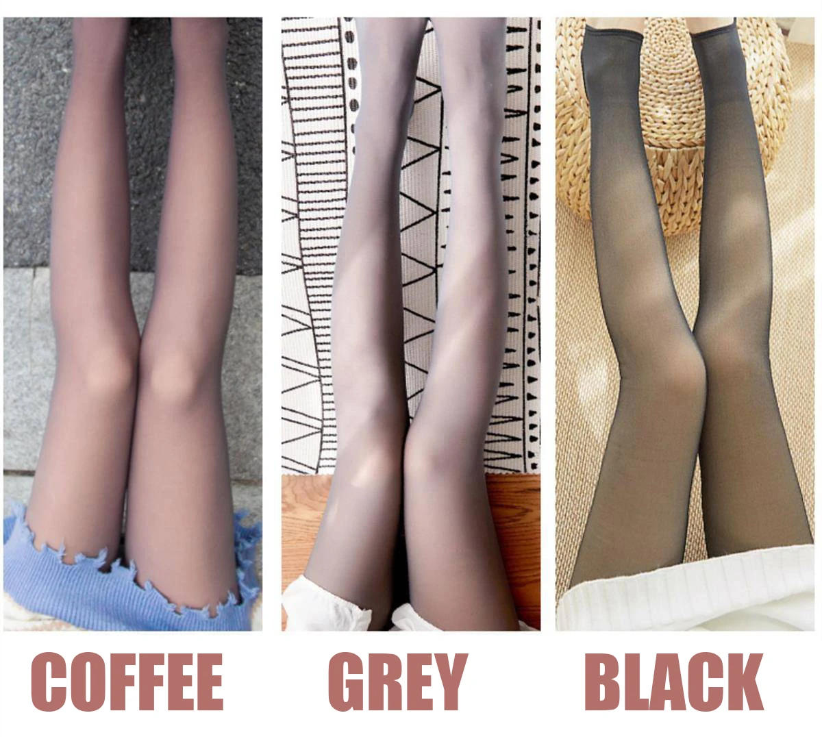 Description Picture 3 of item80g Women's Pantyhose Fake Translucent Tights Stretchy High Waist Thermal Leggings Female Autumn Winter Stockings Y2k Sexy Style