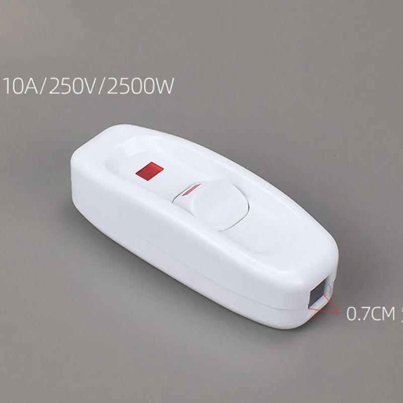 Description Picture 6 of itemAC 240V 10A Bedside Lamp Switch Inline ON/OFF LED Indicator Light Button Table Lamp Cord Cable Switches