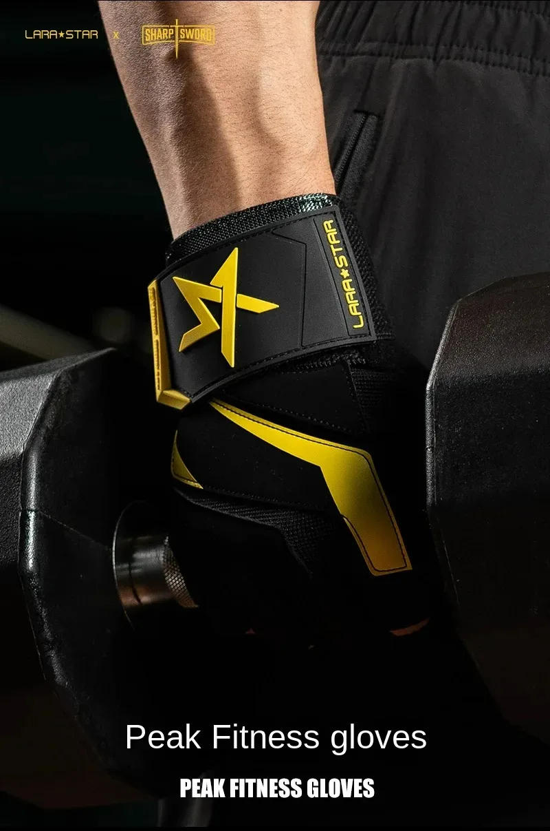 Description Picture 2 of itemGym Gloves Fitness Weight Lifting Gloves Body Building Training Sports Exercise Cycling Sport Workout Half Finger Glove for Men