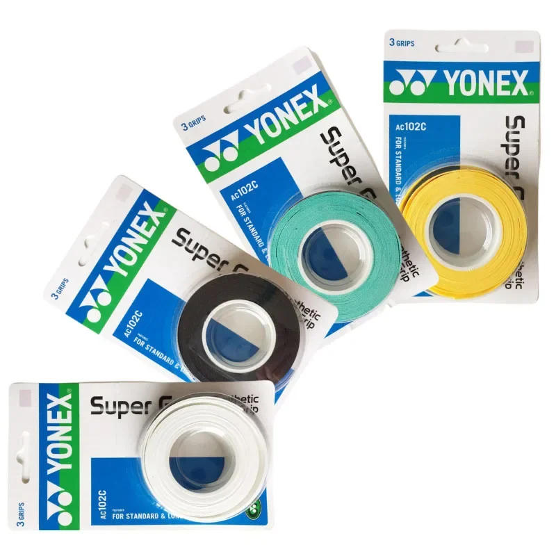 Description Picture 3 of itemYONEX 3 Grips/Pack Cloth AC102 AC102EX 102C Hand Glue Tennis Badminton Racket Professional Anti-slip Rackets Padel Sticky Grip