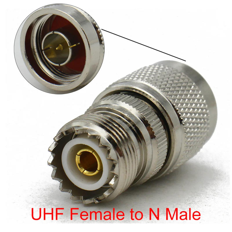 Description Picture 5 of itemConnector N to UHF PL259 SO239 Male Plug & Female Jack Straight RF Coaxial adapter UHF To N For radio antenna Wire Terminals