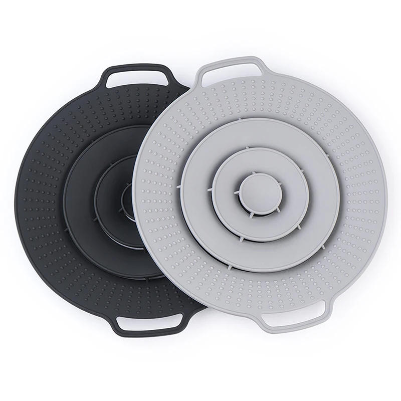 Description Picture 3 of itemSilicone Spill-proof Pot Lid Microwave Oven Cookware Anti-splash Lid Kitchen Utensil Reusable Pot Cover