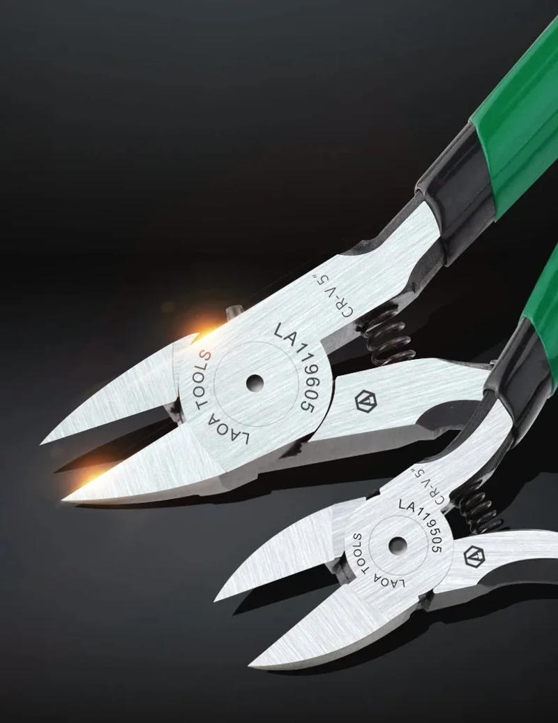 Description Picture 2 of itemLAOA 5“ Electrical Scissors Cr-V Diagonal Pliers Iron Wire Copper Wire Cutters With Labor-saved Spring