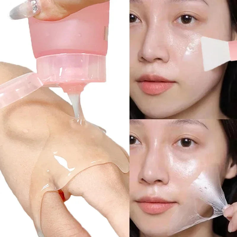 Description Picture 5 of itemNight Collagen Wrapping Peel Off Mask with Brush Moisturizing Rejuvenation Brightening Firming Facial Mask Gel Repair Cream 75ml