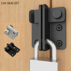 Stainless Steel Latch Home Security Toggle Clasp Kitchen Cabinet Buckles Sliding Barn Door Lock Indoor Door and Window Hardware