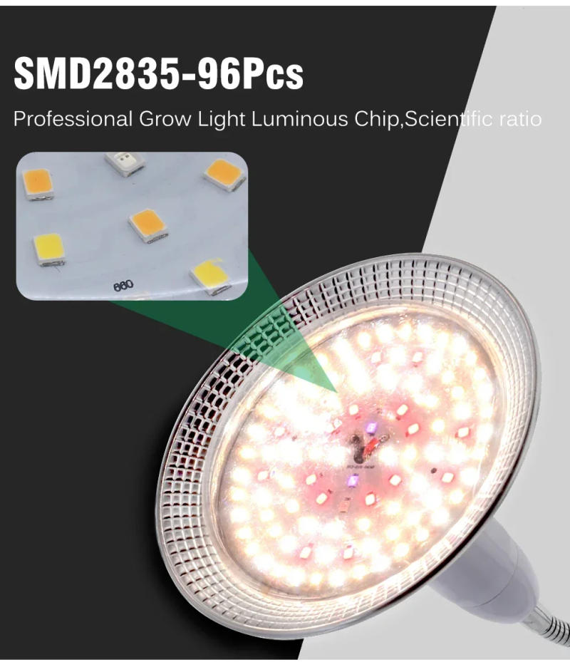 Description Picture 4 of itemAC85V-265V LED Grow Light Full Spectrum For Vegetable Bloom Lamp E27 Plant Bulbs For Hydroponics LED Grow Light For Indoor Plant