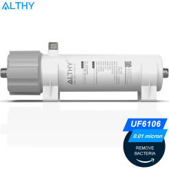 ALTHY 0.01μm PVDF Ultrafiltration Water Filter Purifier System for Bacterial Reduction, Washable UF Membrane,  Drinking Water