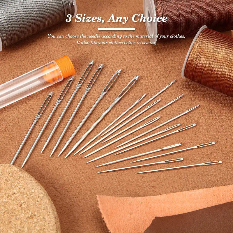 Description Picture 6 of item9 PCS Large Eye Blunt Sewing Needles Cross Stitch Knitting Needle Handmade Leather Embroidery Thread Needle Sewing Accessories 9