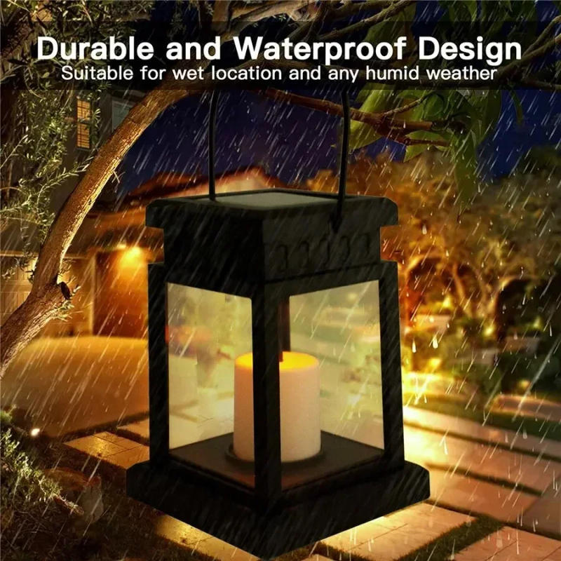 Description Picture 5 of itemSolar Palace Lantern Outdoor Lights Lawn Landscape Hanging Atmosphere Solar Candle Lamp For Home Floor Camping Yard Garden Decor