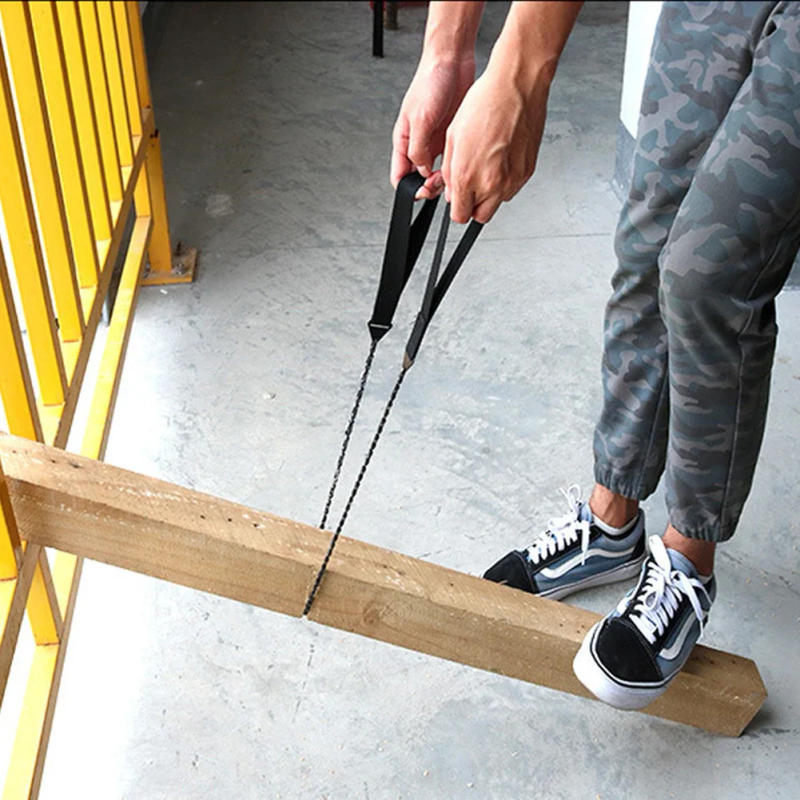 Description Picture 6 of item24 Inch Pocket Chain Saw Hand ChainSaw 65 Manganese Steel Outdoor Wood Cutting Chain Saw Emergency Camping Hiking Survival Tool