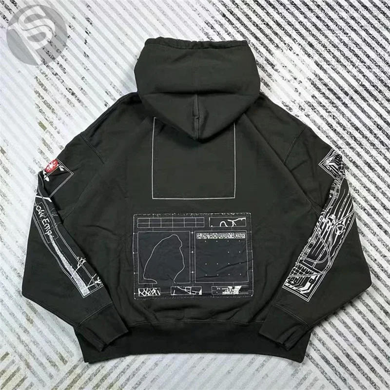 Description Picture 3 of itemNew  Hip Hop
 CAVEMPT CE 22AW MD SHADOW CREW NECK Sweatshirts Men Woman Top Version Hoodie Vintage Coat CAV EMPT Crewneck Goth