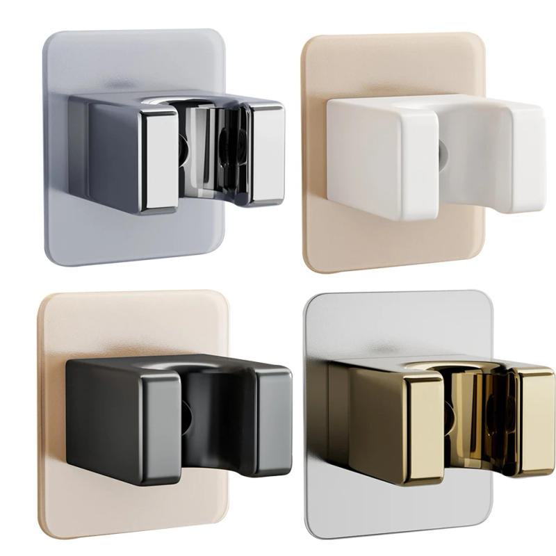 Description Picture 2 of itemShower Holder Handheld Showerhead Bracket Bathroom Wall Mount Bracket Adjustable Polished Punch-Free Shower Nozzle Fixed Base