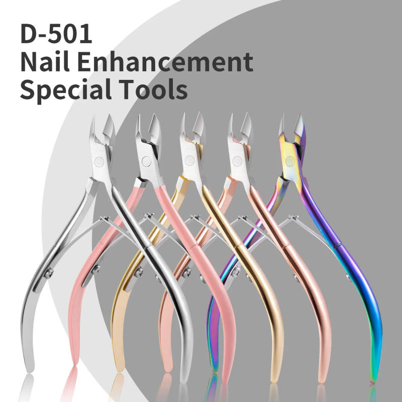Description Picture 2 of itemStainless Steel Rainbow Nail Art Nippers Dead Skin Remover Cuticle Scissors Manicure Clipper Trimmer Finger Pedicure Plier Tools