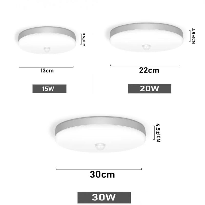 Description Picture 3 of item30W 20W PIR Motion Sensor lighting Smart Home Light 230V 220V 240V led Ceiling bulb Ceiling Lamp For Room Hallways Corridor