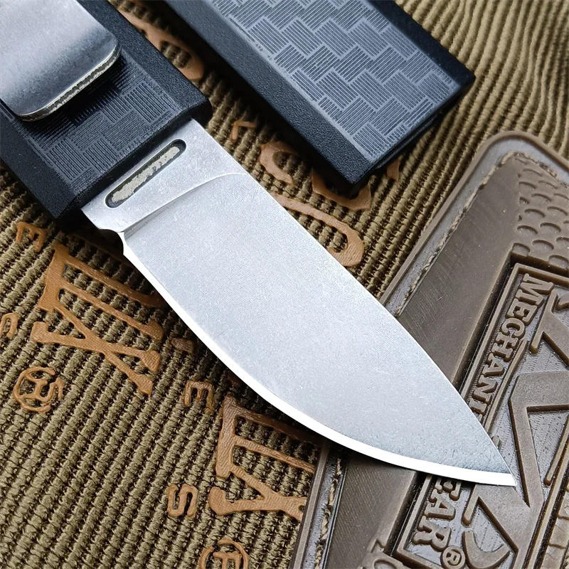 Description Picture 3 of item2425 Tactical Fixed Blade Knife 1.74" Drop Point Blade Glass-Reinforced Nylon Handle Pocket Knives Rescue Utility EDC Tools