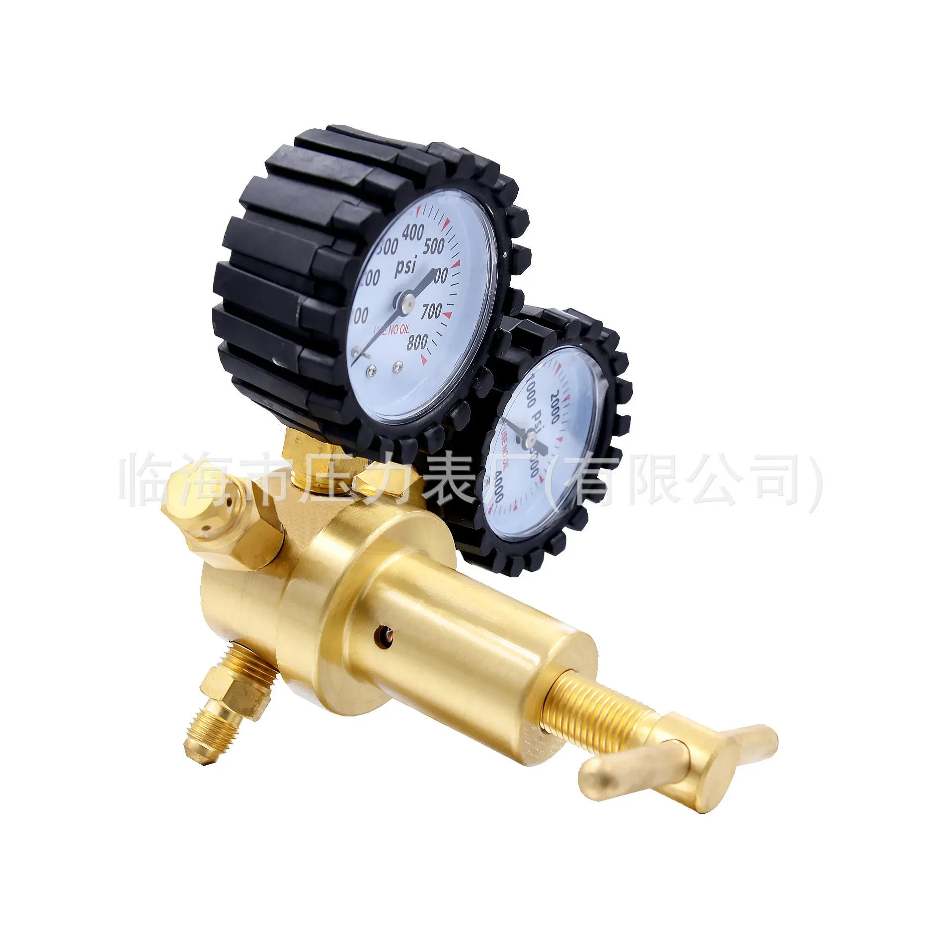 Description Picture 4 of item1/4" Brass Nitrogen Regulator 0-600PSI Gas Pressure Reducing Valve Connection Gauges CGA580