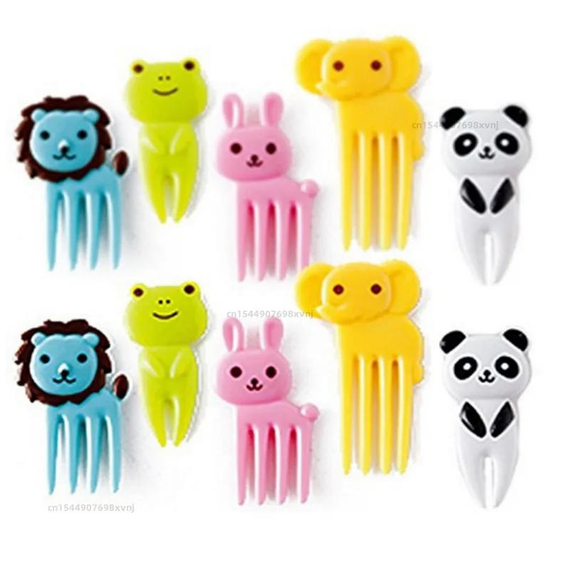 Description Picture 6 of itemAnimal Farm Fruit Fork Mini Cartoon Children Snack Cake Dessert Food Fruit Pick Toothpick Bento Lunches Party Decor Random Color