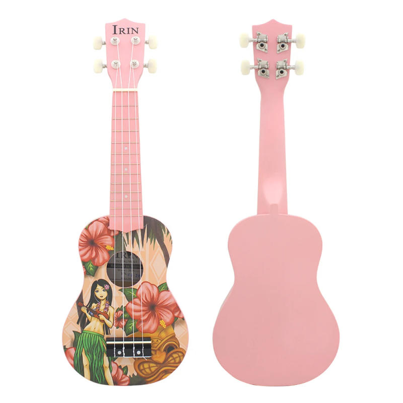 Description Picture 4 of itemIRIN 21 Inch Ukulele 4 Strings Hawaiian Guitar Pink Girl Mini Guitarra Ukulele With Bag Strings Tuner Guitar Parts & Accessories