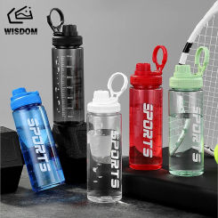 700ml Sport Water Bottle Free Portable Leak-proof Plastic Drinkware Tour Gym Outdoor Travel Sports Transparent Water Cup