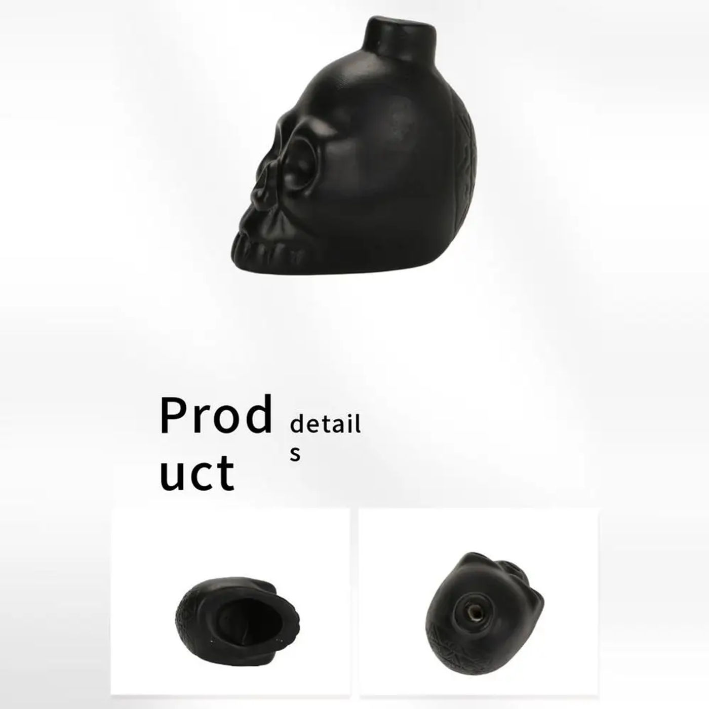 Description Picture 6 of itemCreepy Death Whistle Black Skull Screaming Aztec Death Whistle Black Skull Loud Human Scream War Whistle High Decibel Human-like