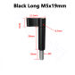 Black Long M5x19mm