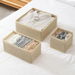 Clothes Organizer Storage Box Underwear Bra Socks Cabinet Drawer Organizer T-Shirt Storage Basket Wardrobe Storage Organizers