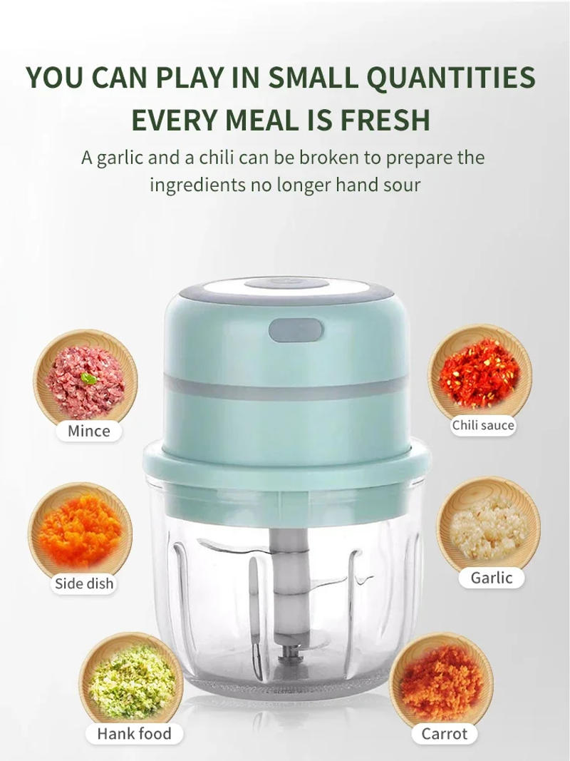 Description Picture 4 of itemMultifunctional Cooking Machine Automatic Household Meat Grinder Baby Supplementary Food Stirring Minced Garlic ﻿