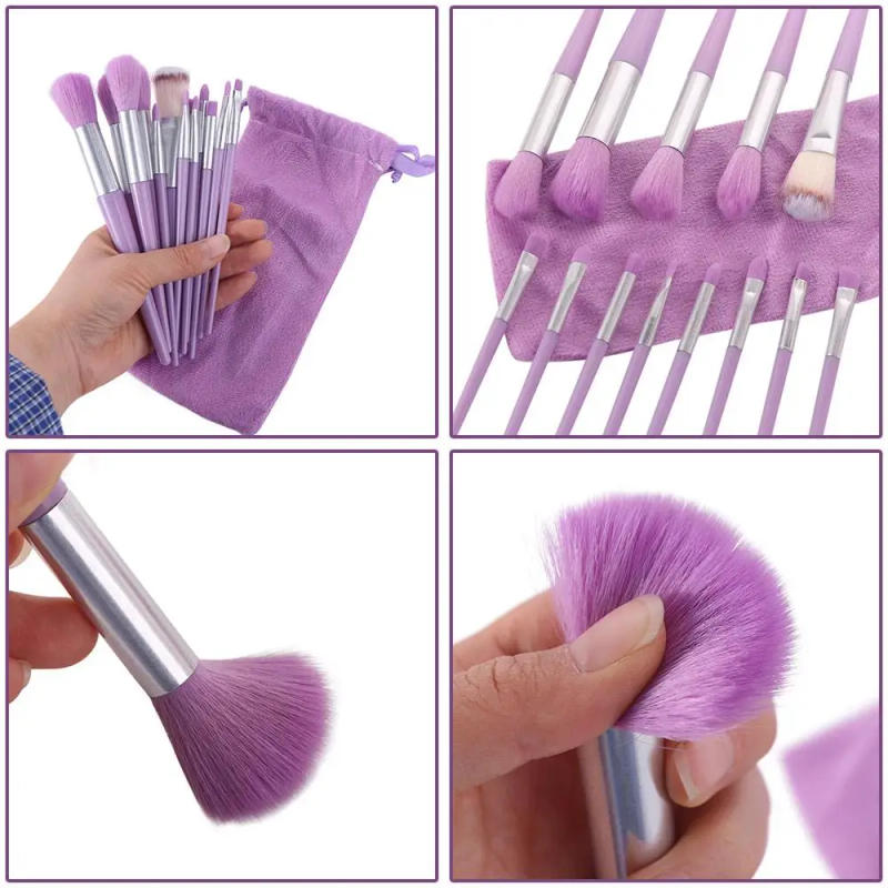 Description Picture 3 of item13Pcs/Set Professional Professional Makeup Brushes Tools Soft Eyeshadow Powder Brush Furry Concealer Cosmetic Brush Set