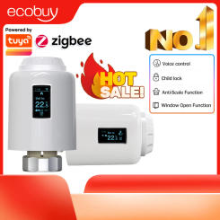 Tuya Smart Home Zigbee Radiator Thermostatic Valve Thermostat Wifi temperature controller Thermostatic Head Google Home Alexa