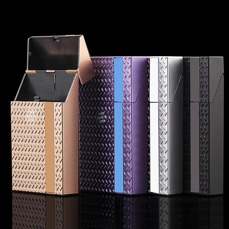 Description Picture 4 of itemExtended Cigarette Case Portable Hand Roll Cigarettes Holder Storage Container Box For Holding 20 Cigars Cigarette Accessories