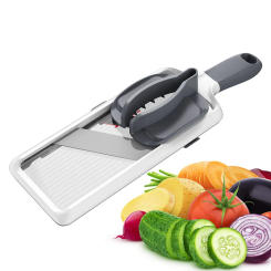 Multi Handheld Mandoline Slicer with Adjustable Stainless Steel Blade Kitchen Veggie Chopper Cheese Grater
