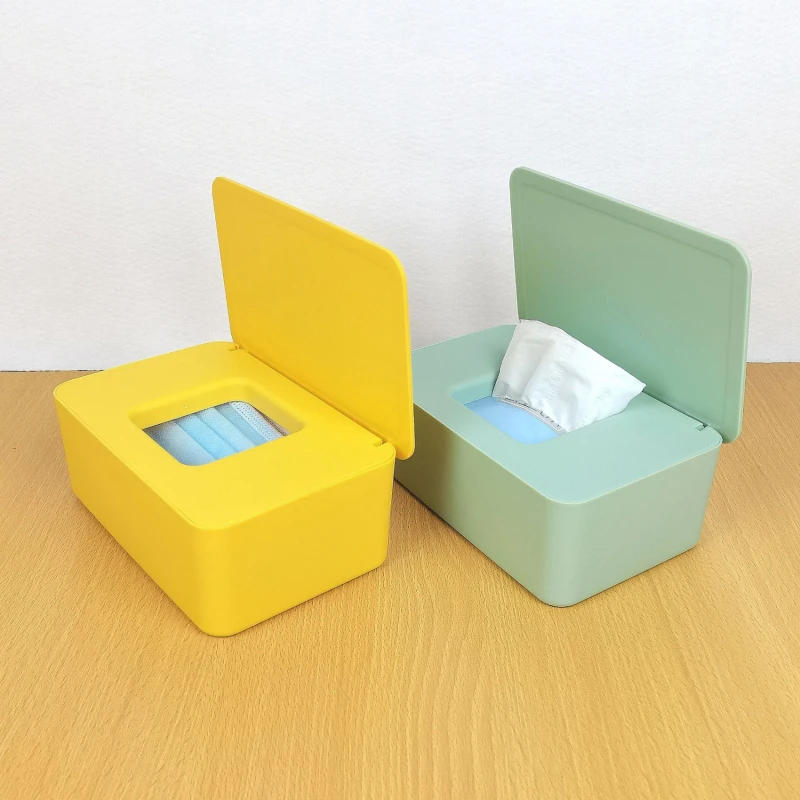 Description Picture 3 of itemNew Plastic Tissue Box Wet Tissue Holder Cover Wipes Paper Tissue Paper Storage Box Paper Towel Dispenser Home Napkin Organizer