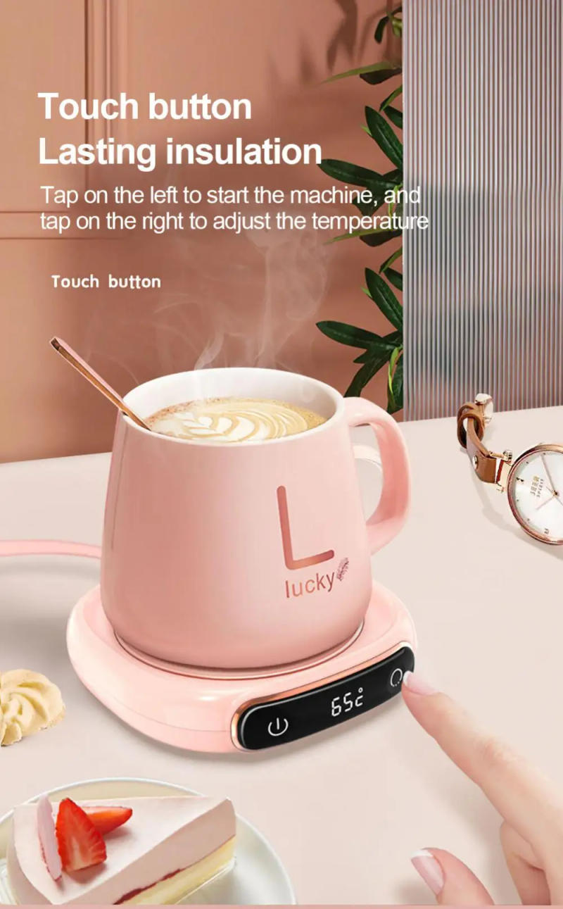 Description Picture 6 of itemPortable Mug Heating Coffee Mug Cup Warmer Cup Heater Warm Mat Milk Tea Water Heating Pad Constant Temperature Coaster for Home