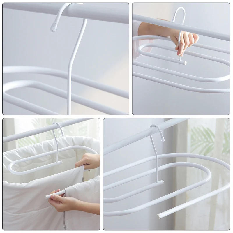 Description Picture 3 of itemClothes Rack Spiral Drying Space Saving Sheet White Iron Space-Saving Organizer