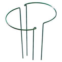 2pcs Plant Support Stakes Round Metal Plant Supports Stake Outdoor Plant Underpin Ring Cage For Garden Flowers Vegetables