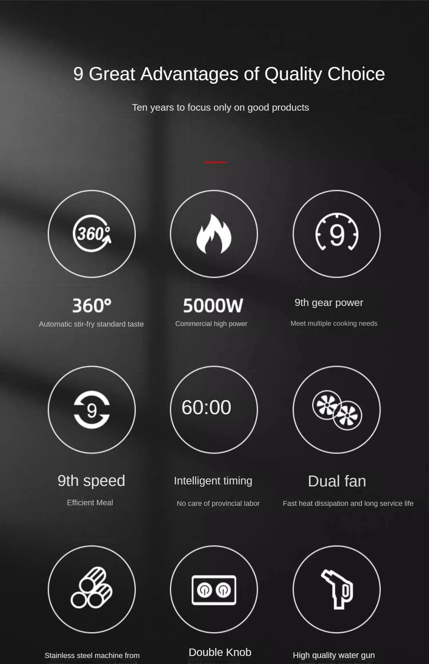 Description Picture 4 of itemAutomatic Cooker Commercial Full-Automatic Intelligent 220V Fried Rice Robot Induction Cooker Roller Fried Powder Machine