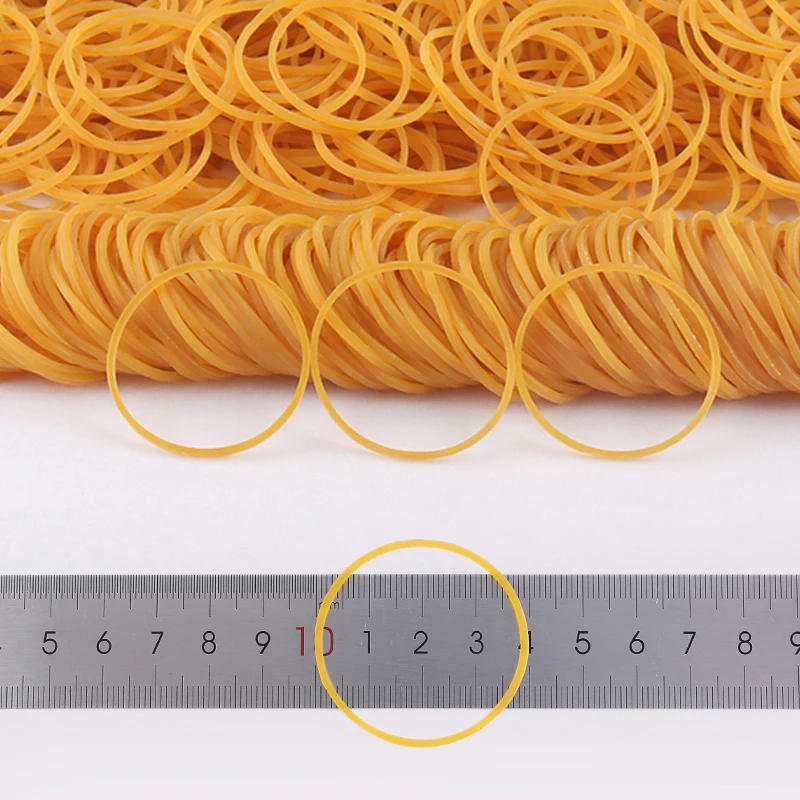 Description Picture 5 of item100pcs Elastic Rubber Bands Bank Paper Bills Money Home Office Stretchable Band Sturdy Rubber Elastics Bands Diameter 40mm