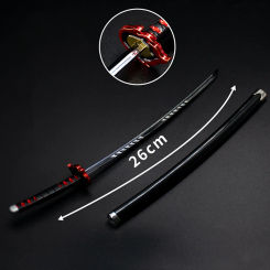 Ghost Killer Cosplay Props 25cm Toys Home Decor Anime Swords Demon Slayer Tanjirou Agatsuma Metal Prop Weapon Collect Props