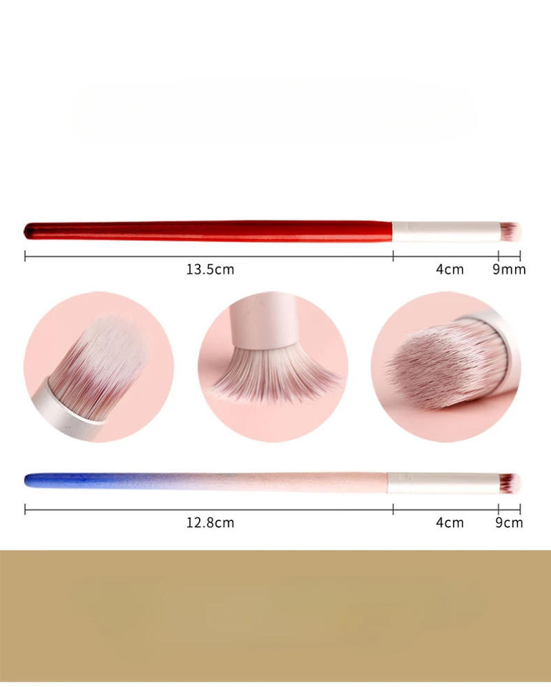 Description Picture 5 of itemGradient Smudge Nail Brush Art Brushes for Manicure Uv Gel Polish Draw Paint Wooden Pen Nail Tools Accesoires Set