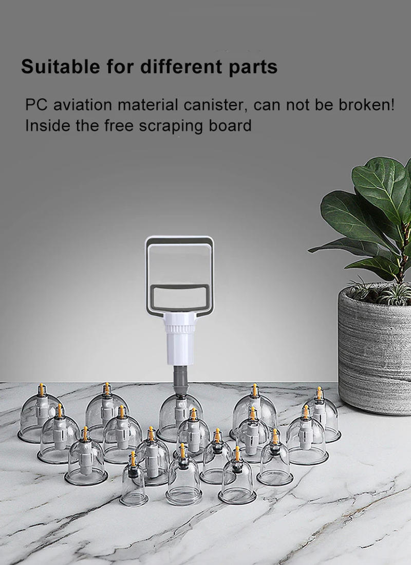 Description Picture 3 of itemVacuum Cupping Therapy Set Massage Body Cups Ventosas Anti-Cellulite Suction Cups Physiotherapy Hijama Facial Massager Jars Slim