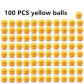 100 yellow balls